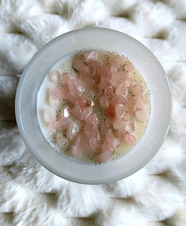 Bougie Quartz rose